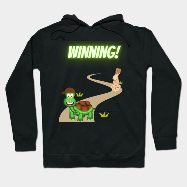 Winning Turtle T Shirt Hoodie by Funky Turtle